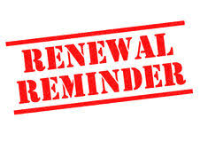 renewal reminder